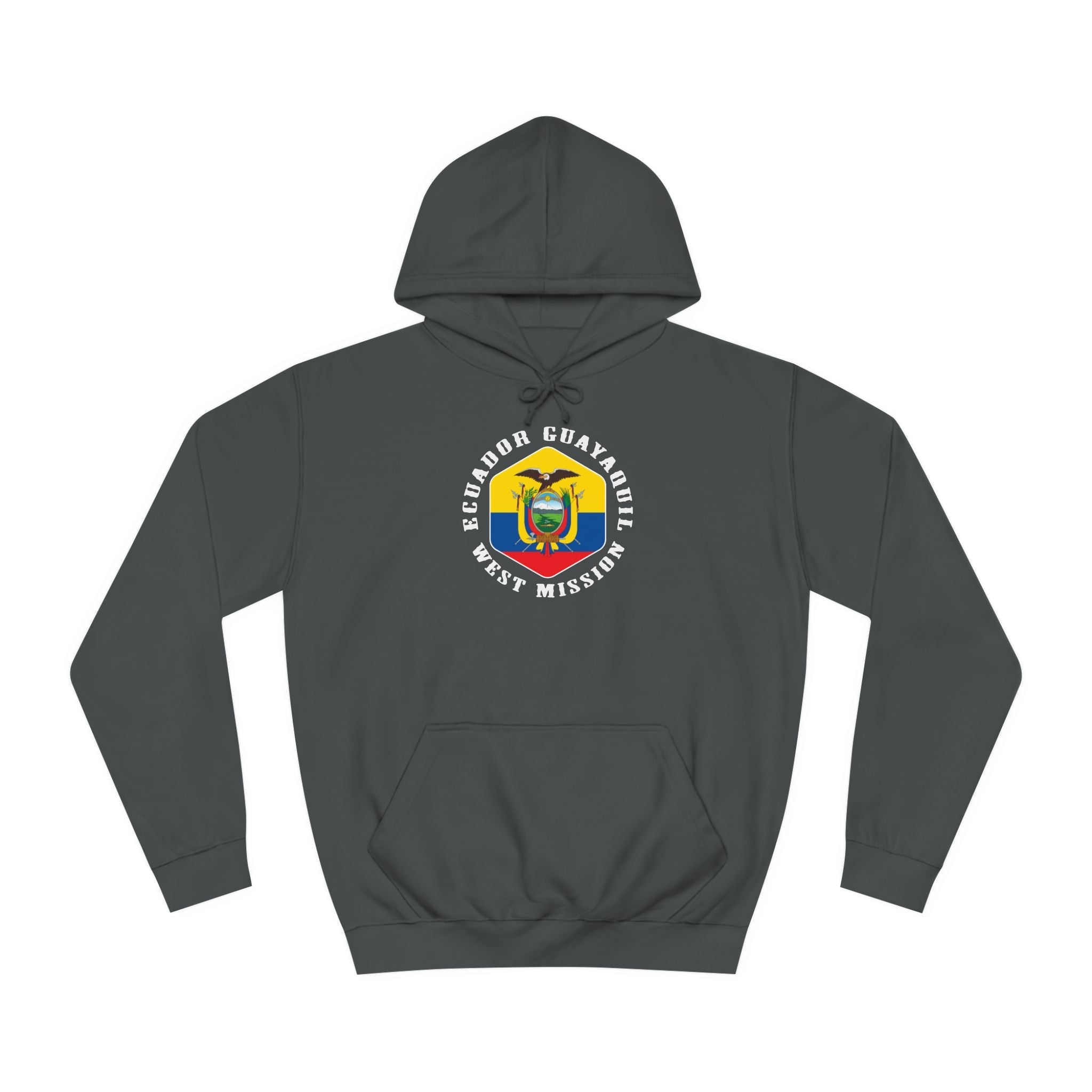 Ecuador Guayaquil West Mission Flag Logo (White Border) College Hoodie - Latter-Day Saint LDS Missionary Gift - Book of Mormon