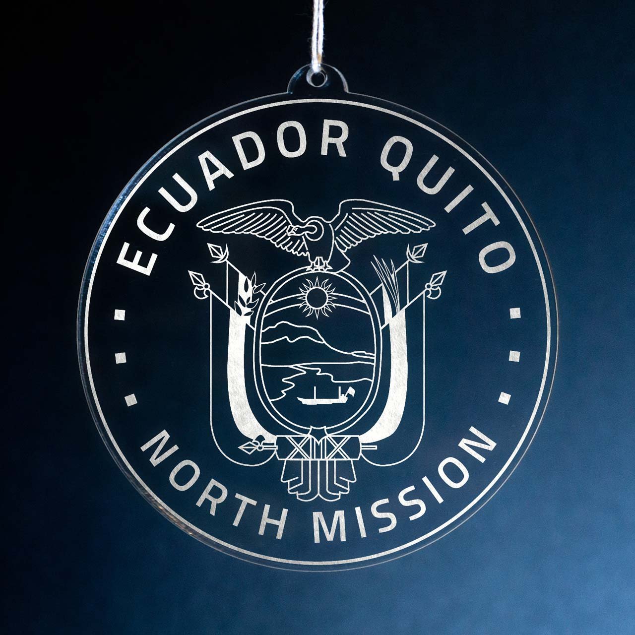 Ecuador Quito North Mission Christmas Ornament - Latter-Day Saint LDS Missionary Gift - Book of Mormon