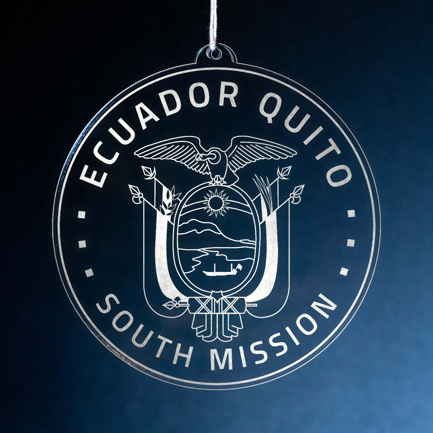 LDS Ecuador Quito South Mission Christmas Ornament