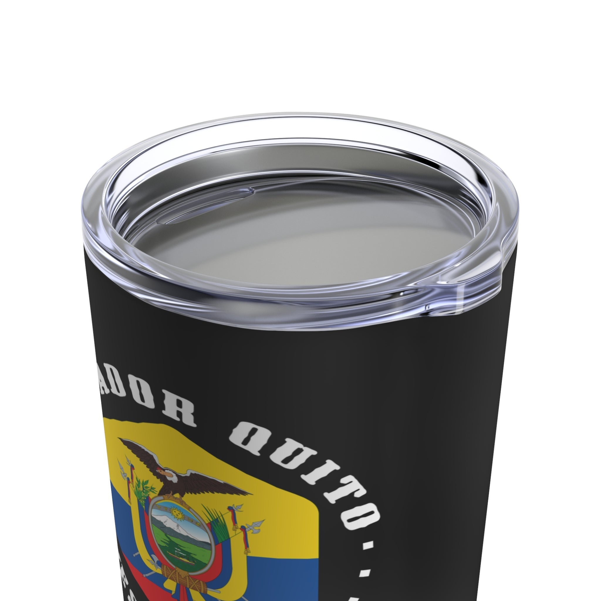 Ecuador Quito West Mission Flag Logo Tumbler 20oz Black - Latter-Day Saint LDS Missionary Gift - Book of Mormon