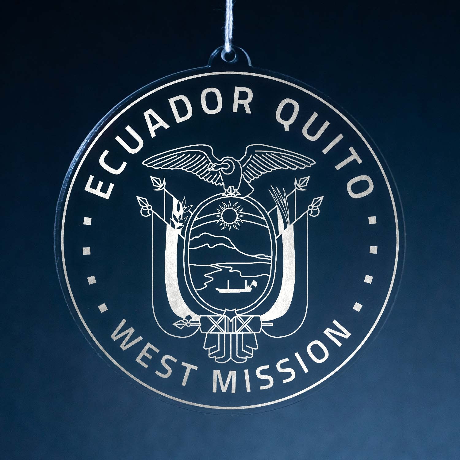 LDS Ecuador Quito West Mission Christmas Ornament