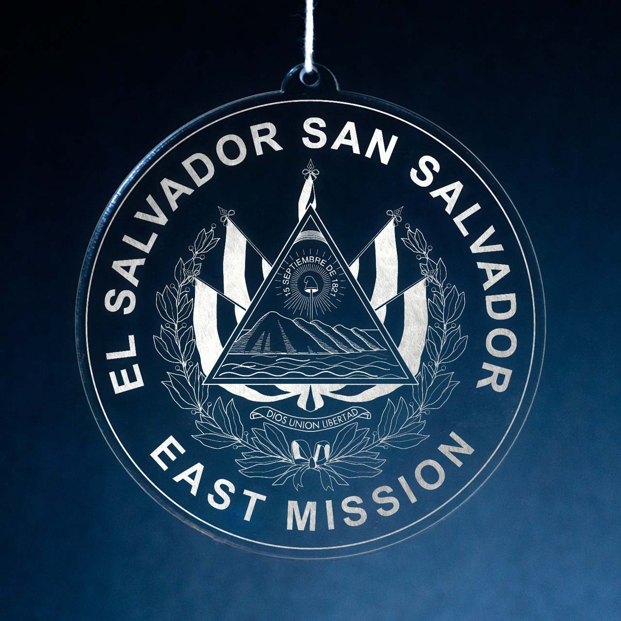 El Salvador San Salvador East Mission Christmas Ornament - Latter-Day Saint LDS Missionary Gift - Book of Mormon