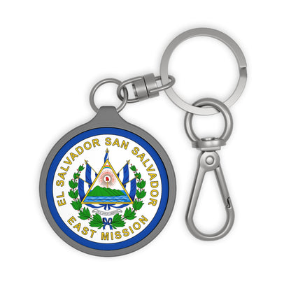 El Salvador San Salvador East Mission Circle Flag Key Tag - Latter-Day Saint LDS Missionary Gift - Book of Mormon