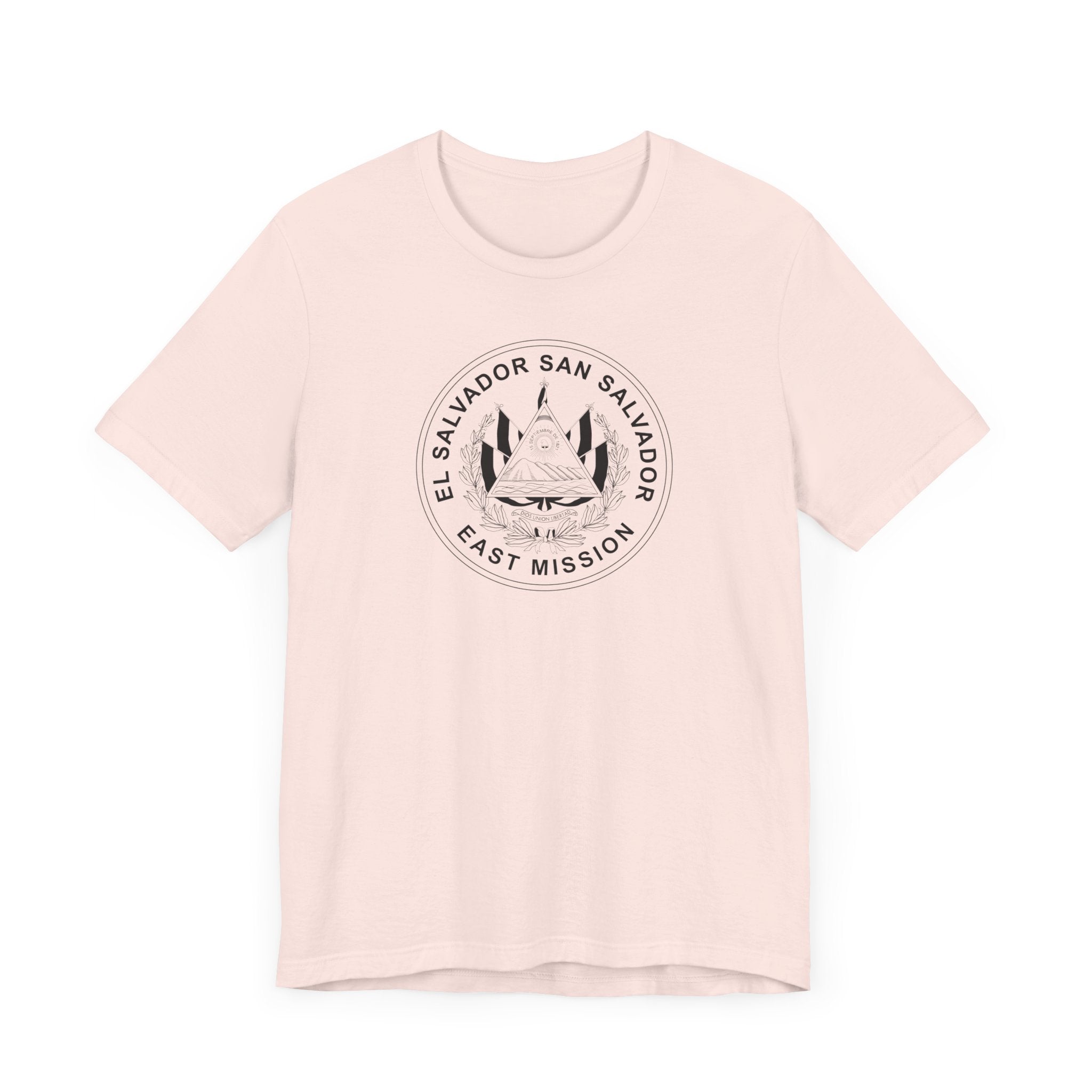 El Salvador San Salvador East Mission Circular Monochrome Logo T-Shirt - Latter-Day Saint LDS Missionary Gift - Book of Mormon