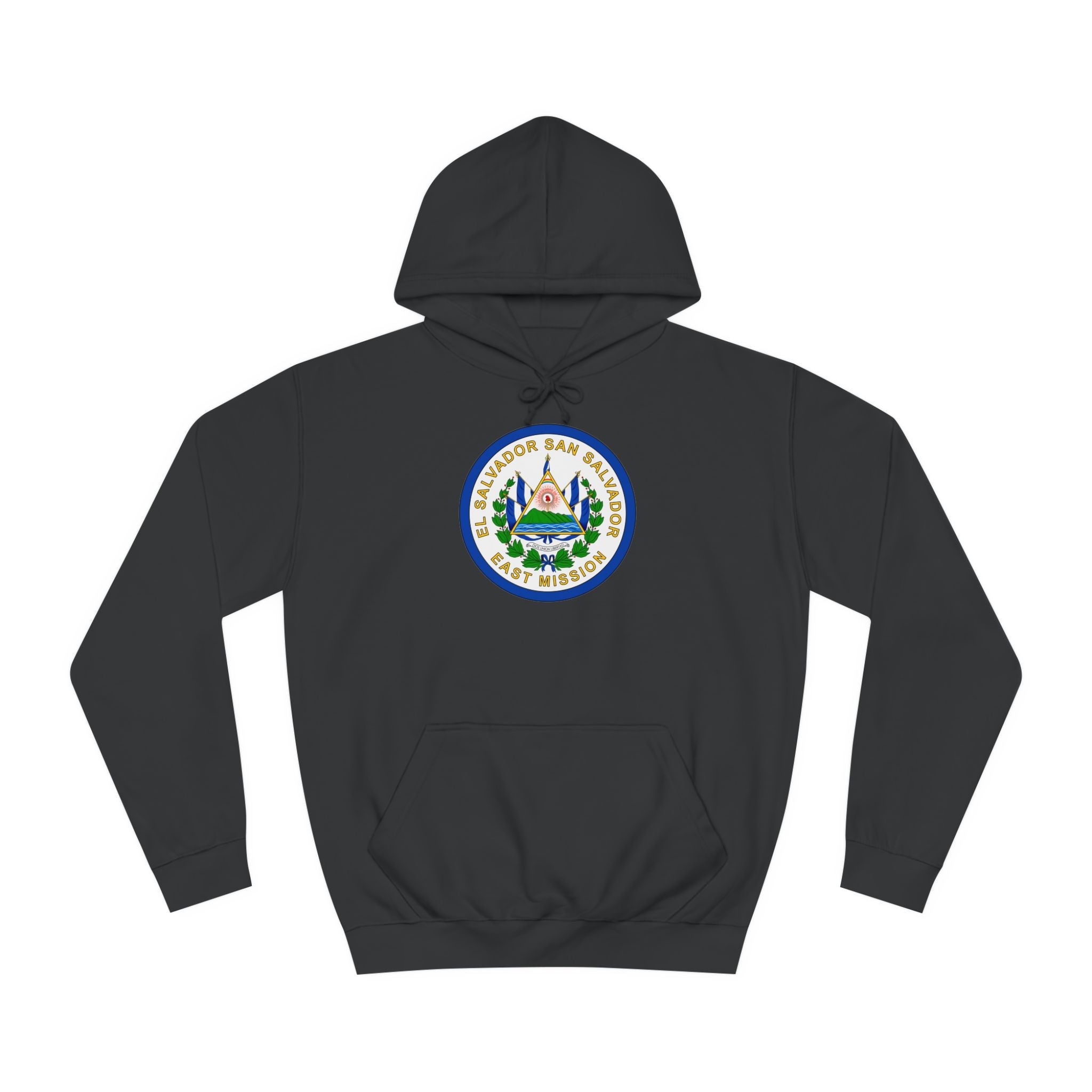 El Salvador San Salvador East Mission Flag Logo (White Border) College Hoodie