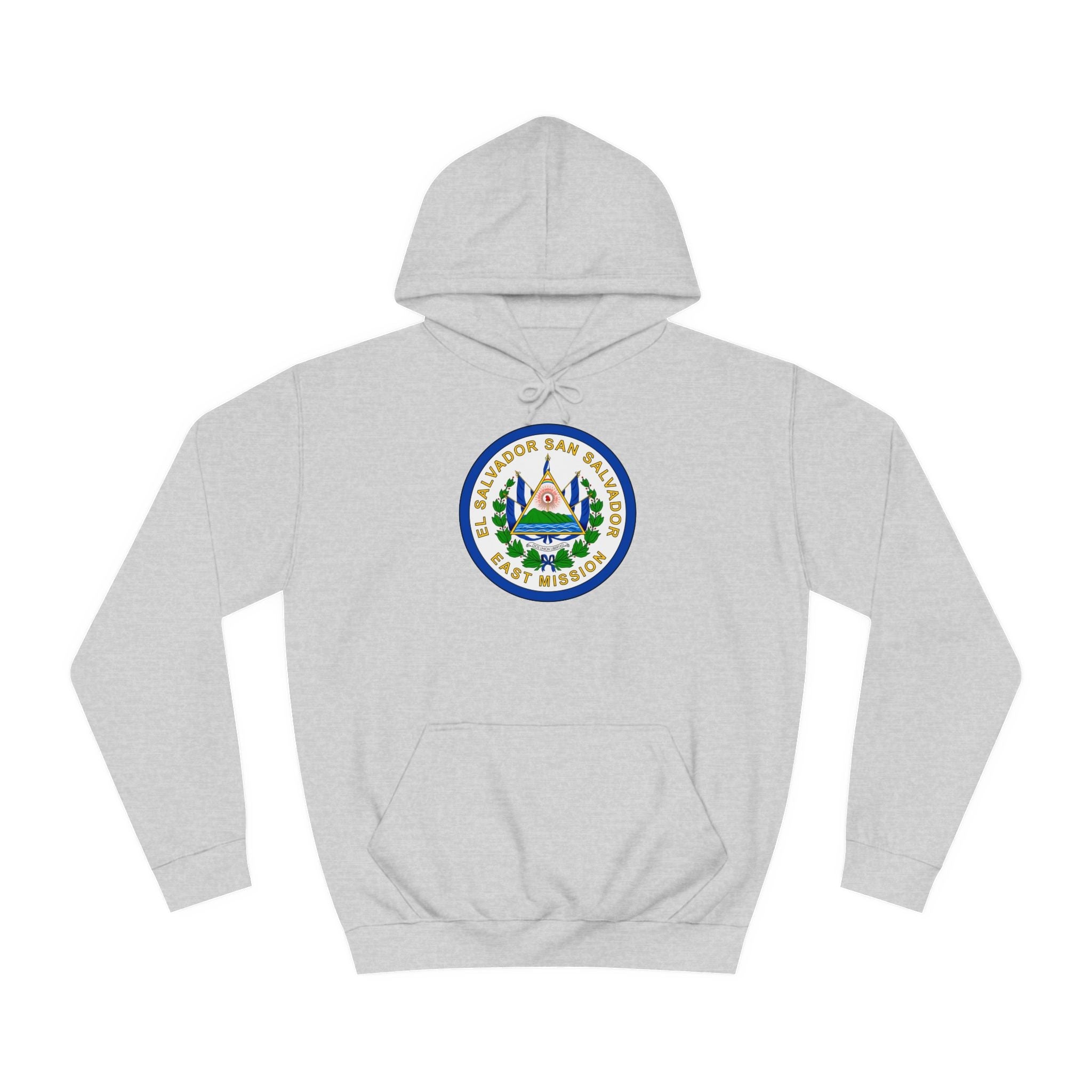 El Salvador San Salvador East Mission Flag Logo (White Border) College Hoodie