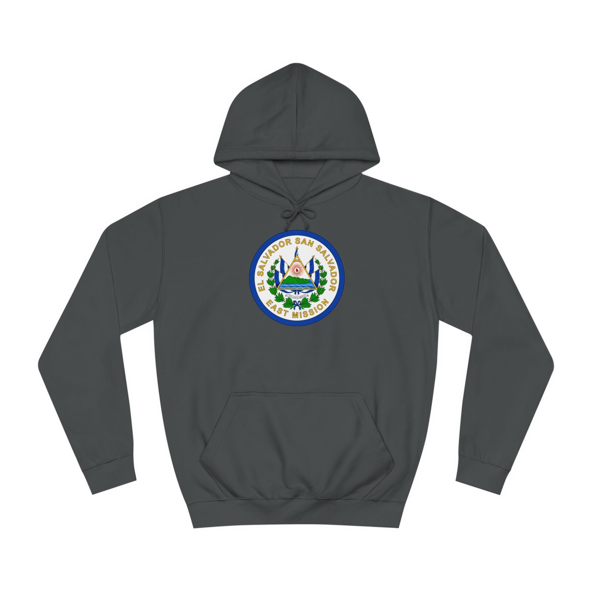 El Salvador San Salvador East Mission Flag Logo (White Border) College Hoodie