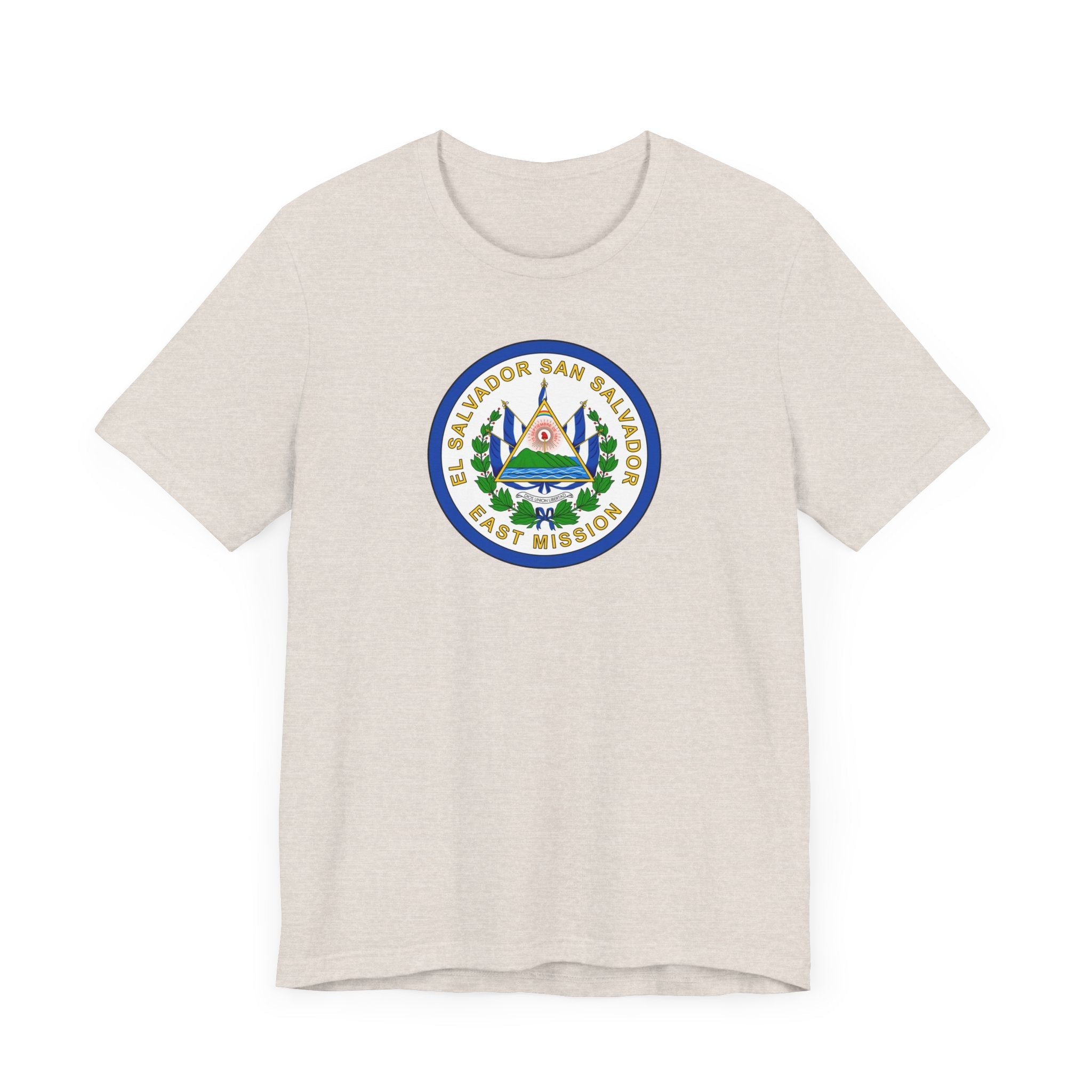 El Salvador San Salvador East Mission Flag Logo (White Border) T-shirt - Latter-Day Saint LDS Missionary Gift - Book of Mormon