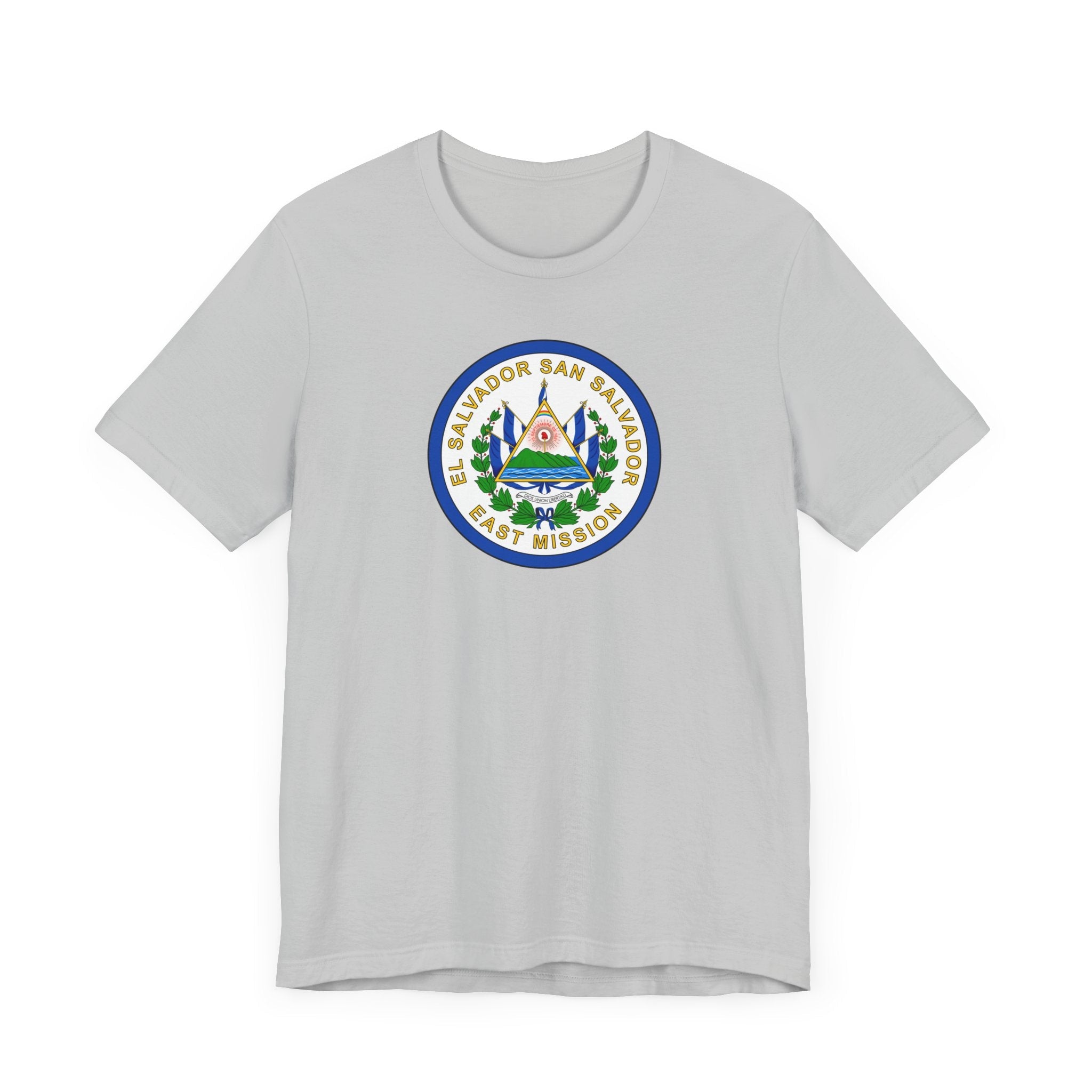 El Salvador San Salvador East Mission Flag Logo (White Border) T-shirt - Latter-Day Saint LDS Missionary Gift - Book of Mormon