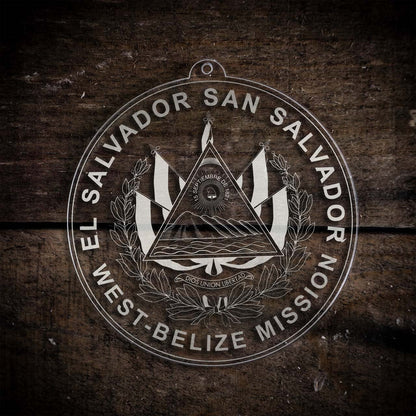 El Salvador San Salvador West - Belize Mission Christmas Ornament - Latter-Day Saint LDS Missionary Gift - Book of Mormon