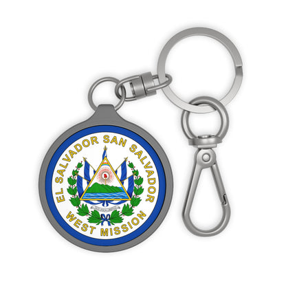 El Salvador San Salvador West Mission Circle Flag Key Tag - Mission Wishlist - LDS Missionary Gift Store