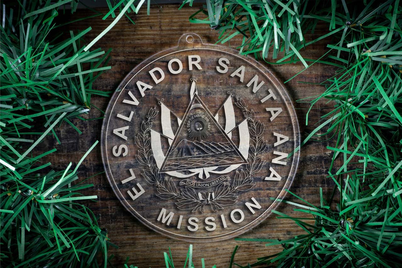 El Salvador Santa Ana Mission Christmas Ornament - Latter-Day Saint LDS Missionary Gift - Book of Mormon