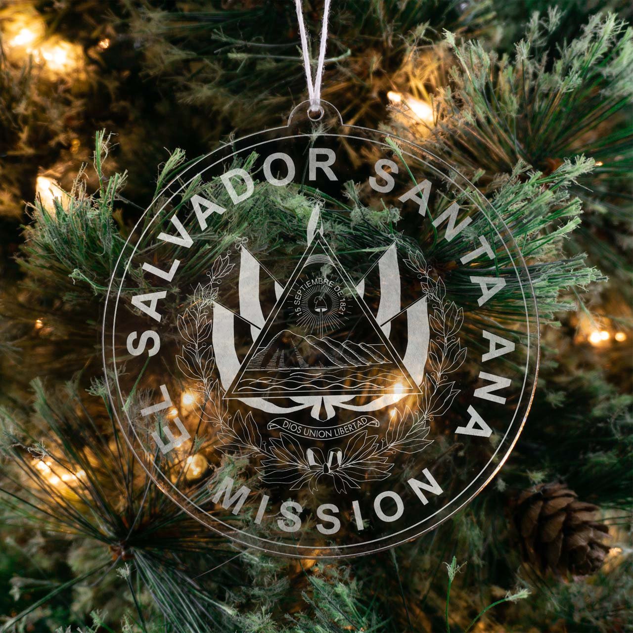 El Salvador Santa Ana Mission Christmas Ornament - Latter-Day Saint LDS Missionary Gift - Book of Mormon