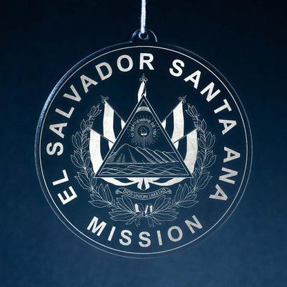 El Salvador Santa Ana Mission Christmas Ornament - Latter-Day Saint LDS Missionary Gift - Book of Mormon