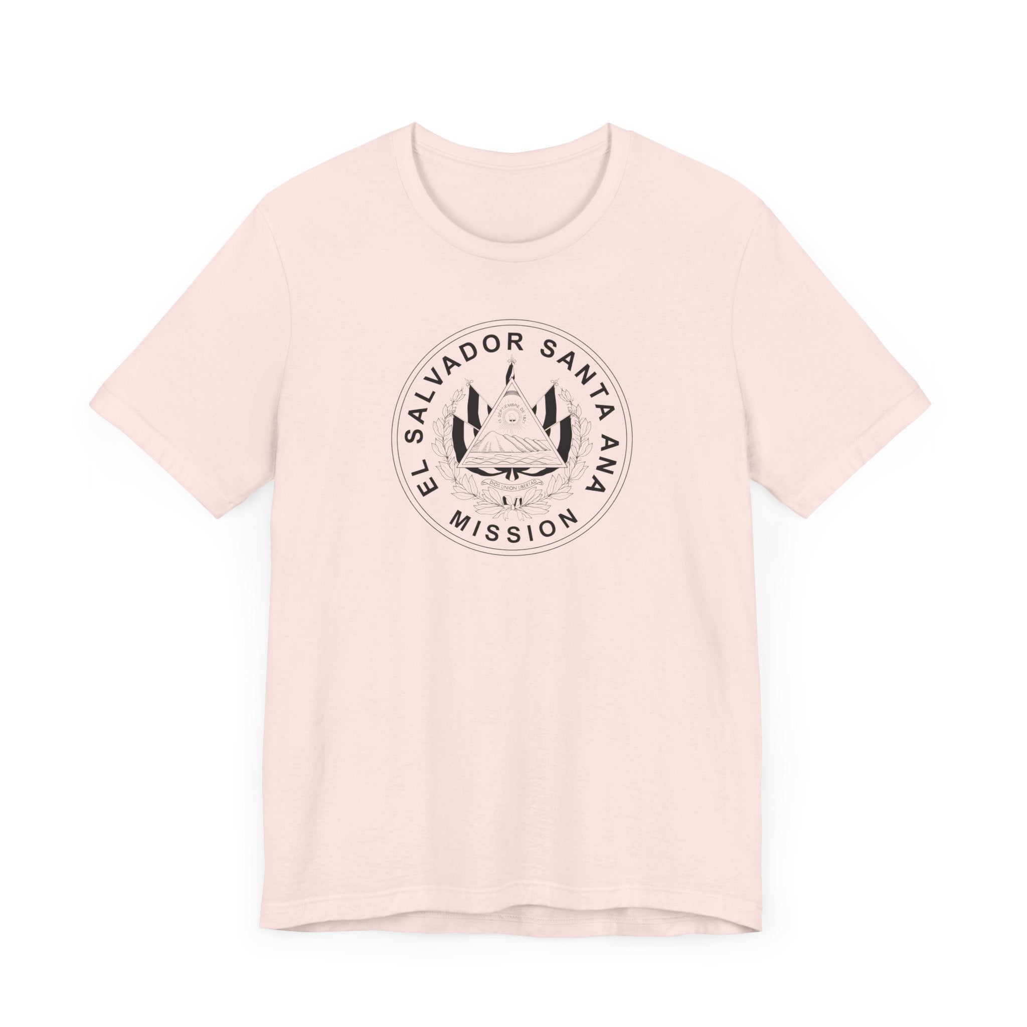 El Salvador Santa Ana Mission Circular Monochrome Logo T-Shirt - Latter-Day Saint LDS Missionary Gift - Book of Mormon