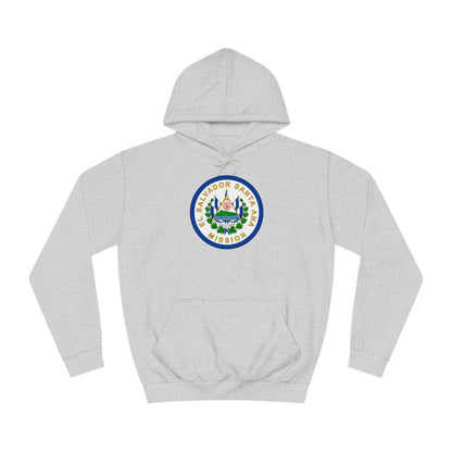 El Salvador Santa Ana Mission Flag Logo (White Border) College Hoodie