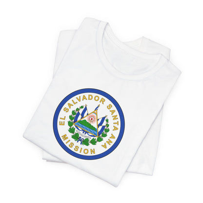 El Salvador Santa Ana Mission Flag Logo (White Border) T-shirt - Latter-Day Saint LDS Missionary Gift - Book of Mormon