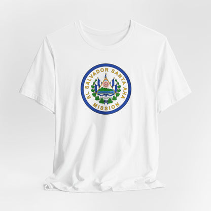 El Salvador Santa Ana Mission Flag Logo (White Border) T-shirt - Latter-Day Saint LDS Missionary Gift - Book of Mormon