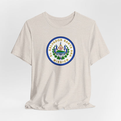 El Salvador Santa Ana Mission Flag Logo (White Border) T-shirt - Latter-Day Saint LDS Missionary Gift - Book of Mormon