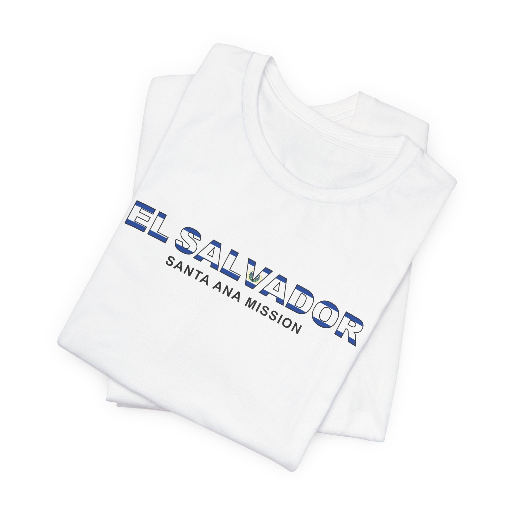 El Salvador Santa Ana Mission Flag Title T-shirt - Latter-Day Saint LDS Missionary Gift - Book of Mormon