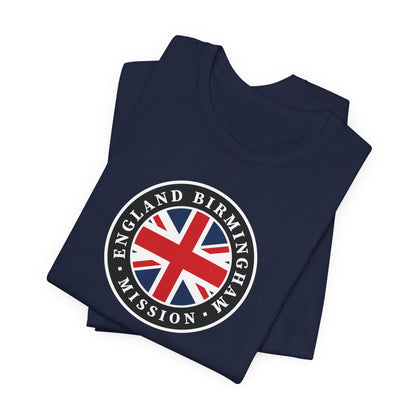 England Birmingham Mission Flag Logo (Black Border) T-shirt - Latter-Day Saint LDS Missionary Gift - Book of Mormon