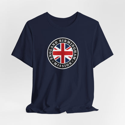 England Birmingham Mission Flag Logo (Black Border) T-shirt - Latter-Day Saint LDS Missionary Gift - Book of Mormon