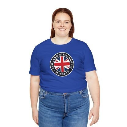 England Birmingham Mission Flag Logo (Black Border) T-shirt - Latter-Day Saint LDS Missionary Gift - Book of Mormon