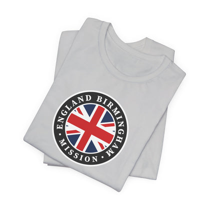 England Birmingham Mission Flag Logo (Black Border) T-shirt - Latter-Day Saint LDS Missionary Gift - Book of Mormon