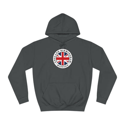 England Birmingham Mission Flag Logo (White Border) College Hoodie - Latter-Day Saint LDS Missionary Gift - Book of Mormon