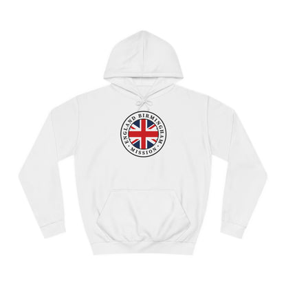 England Birmingham Mission Flag Logo (White Border) College Hoodie - Latter-Day Saint LDS Missionary Gift - Book of Mormon