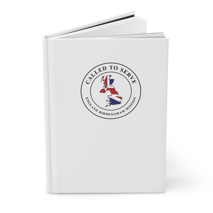 England Birmingham Mission Flag Map Called to Serve White Hardcover Journal Matte - Latter-Day Saint LDS Missionary Gift - Book of Mormon