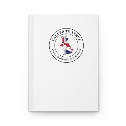 England Birmingham Mission Flag Map Called to Serve White Hardcover Journal Matte - Latter-Day Saint LDS Missionary Gift - Book of Mormon