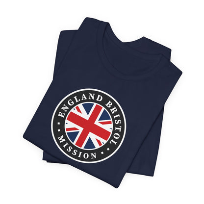 England Bristol Mission Flag Logo (Black Border) T-shirt - Latter-Day Saint LDS Missionary Gift - Book of Mormon