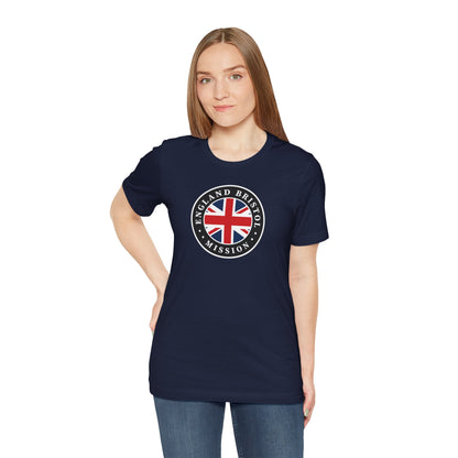 England Bristol Mission Flag Logo (Black Border) T-shirt - Latter-Day Saint LDS Missionary Gift - Book of Mormon