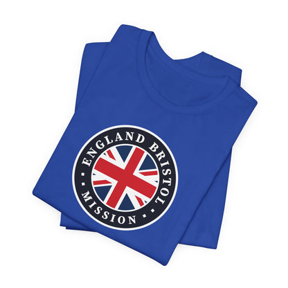 England Bristol Mission Flag Logo (Black Border) T-shirt - Latter-Day Saint LDS Missionary Gift - Book of Mormon