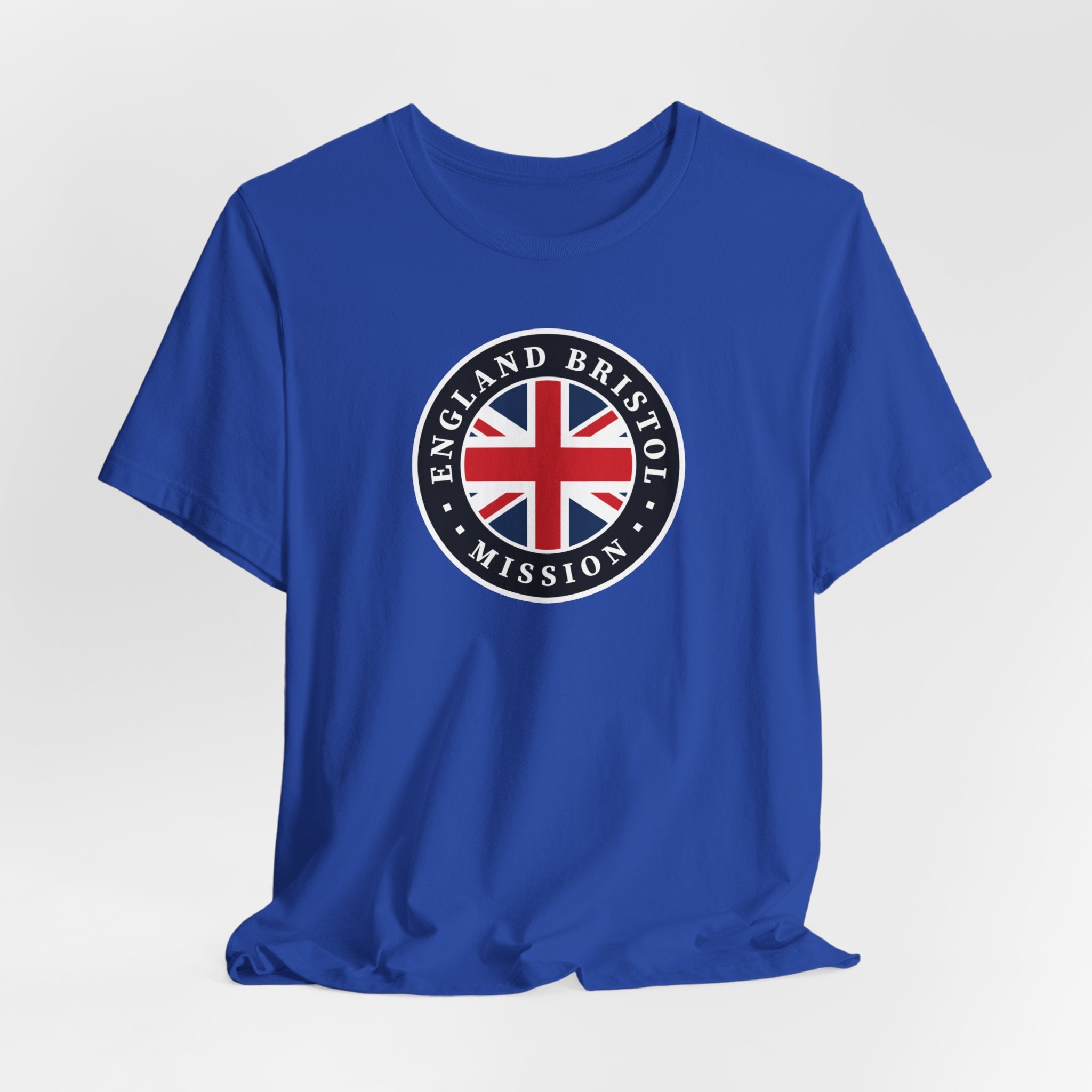 England Bristol Mission Flag Logo (Black Border) T-shirt - Latter-Day Saint LDS Missionary Gift - Book of Mormon