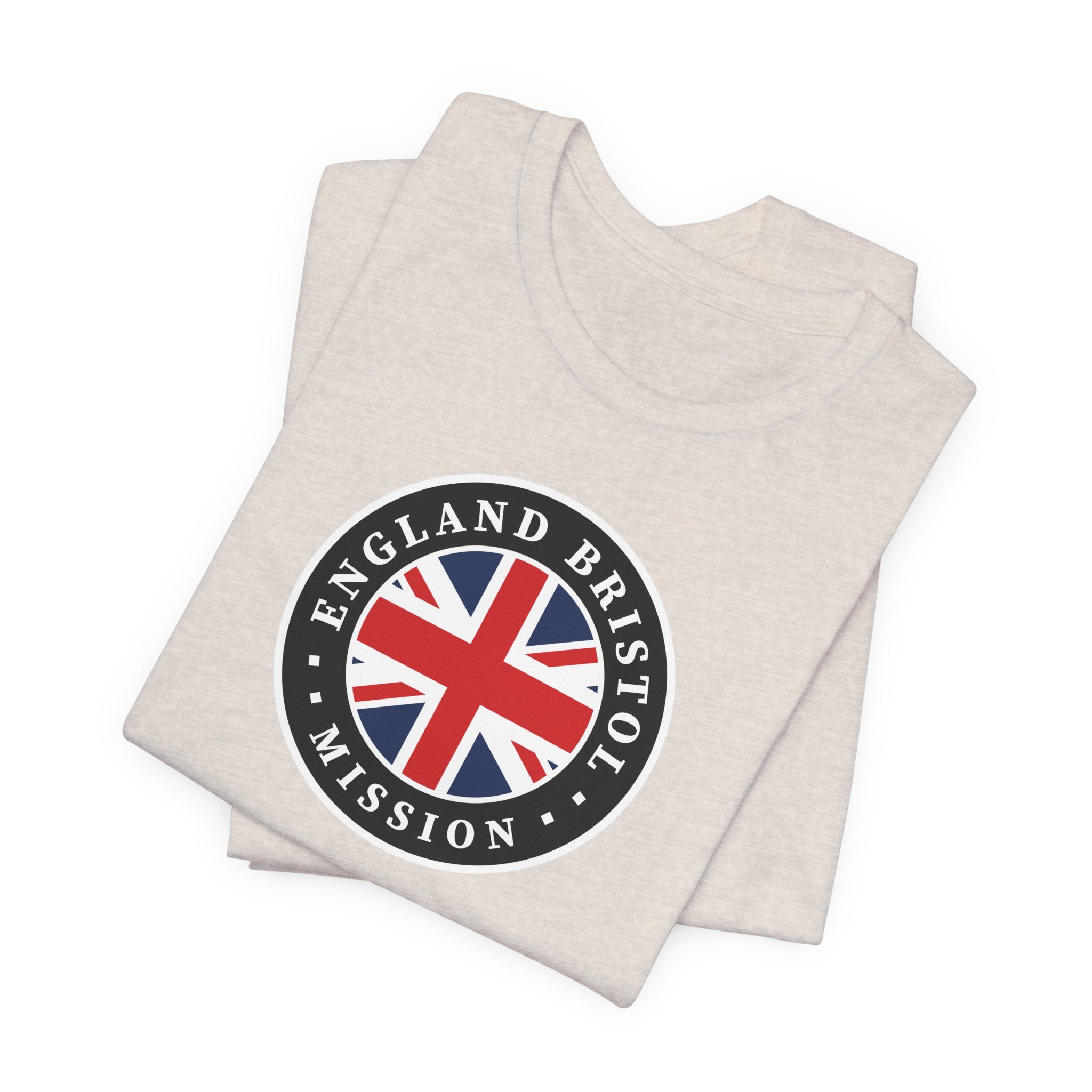 England Bristol Mission Flag Logo (Black Border) T-shirt - Latter-Day Saint LDS Missionary Gift - Book of Mormon