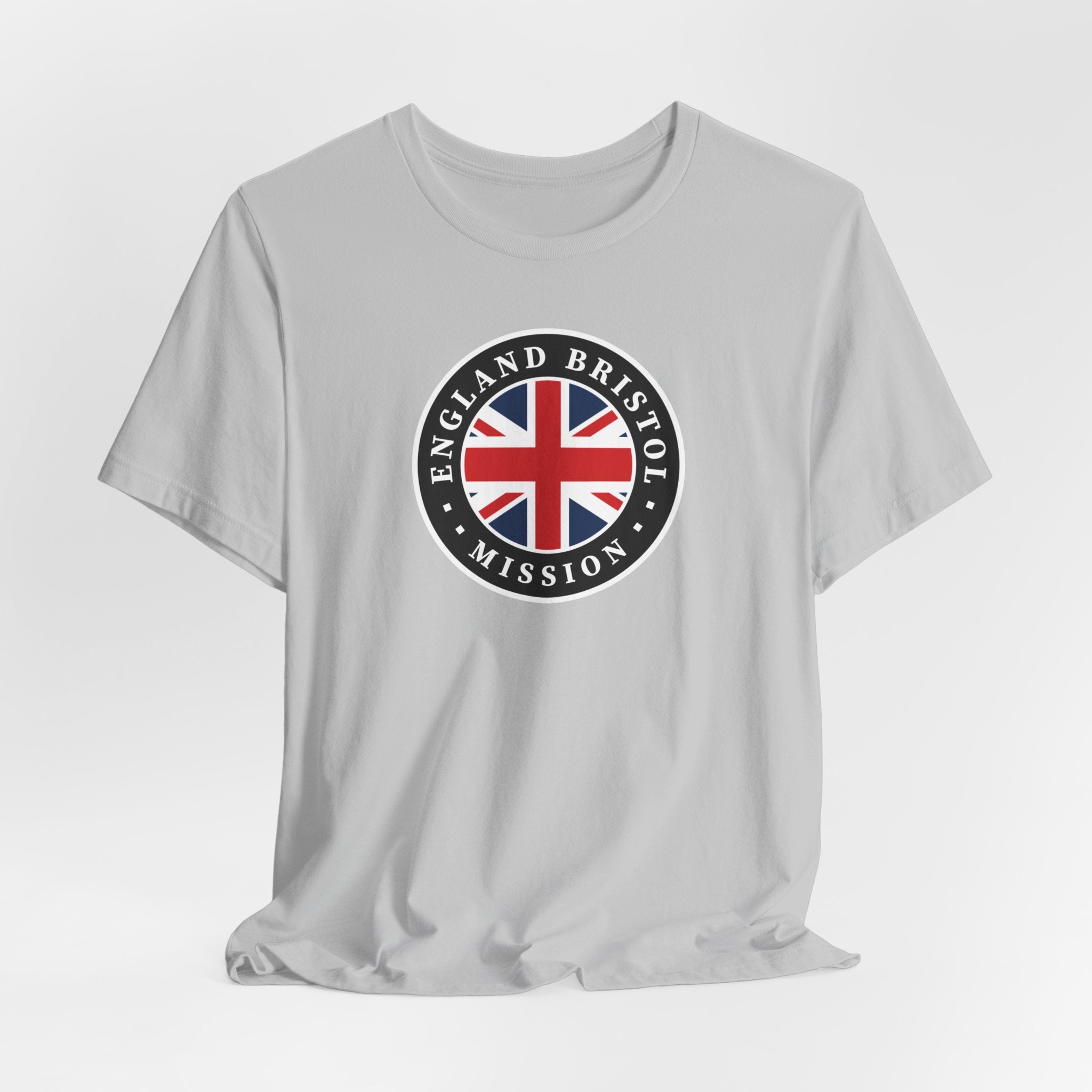 England Bristol Mission Flag Logo (Black Border) T-shirt - Latter-Day Saint LDS Missionary Gift - Book of Mormon