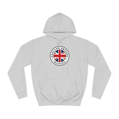 England Bristol Mission Flag Logo (White Border) College Hoodie - Latter-Day Saint LDS Missionary Gift - Book of Mormon