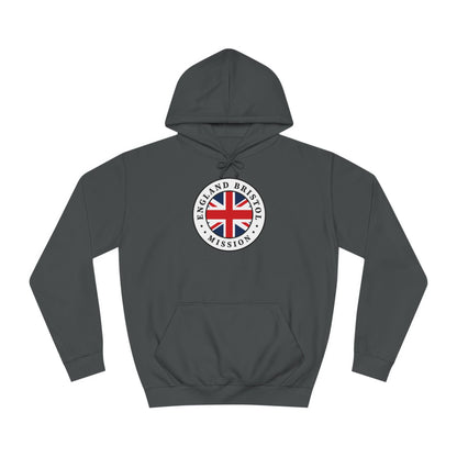 England Bristol Mission Flag Logo (White Border) College Hoodie - Latter-Day Saint LDS Missionary Gift - Book of Mormon