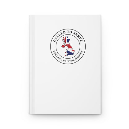 England Bristol Mission Flag Map Called to Serve White Hardcover Journal Matte - Latter-Day Saint LDS Missionary Gift - Book of Mormon