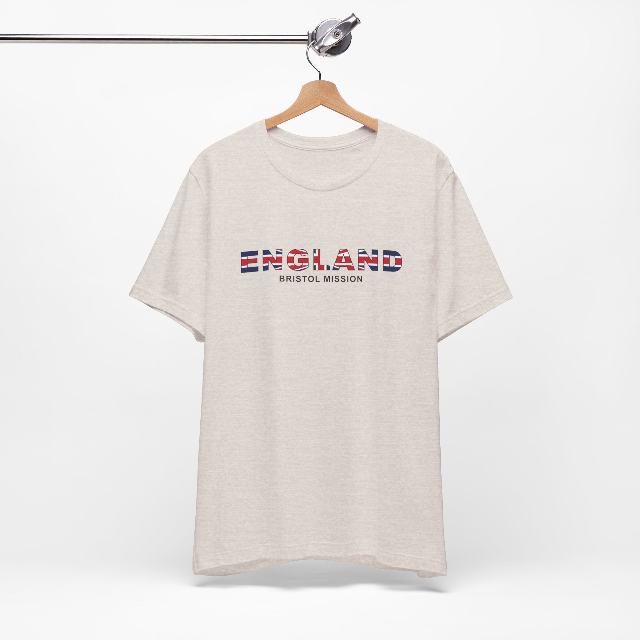 England Bristol Mission Flag Title T-shirt - Latter-Day Saint LDS Missionary Gift - Book of Mormon