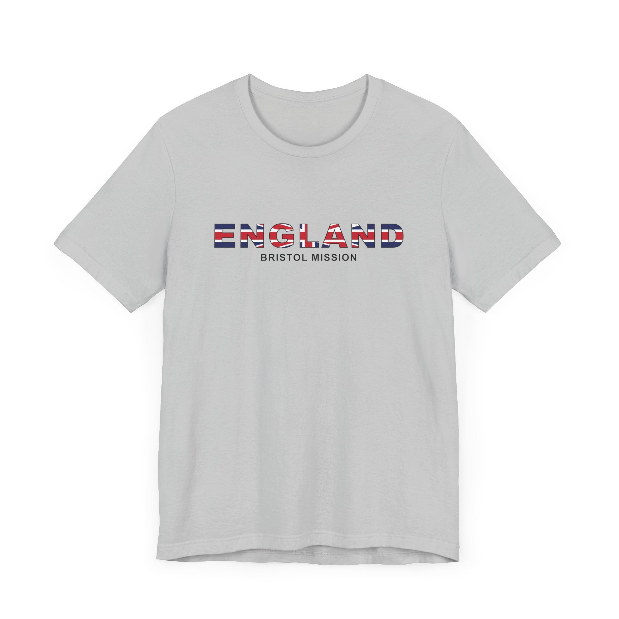 England Bristol Mission Flag Title T-shirt - Latter-Day Saint LDS Missionary Gift - Book of Mormon