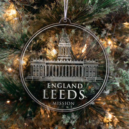 England Leeds Mission Christmas Ornament - Latter-Day Saint LDS Missionary Gift - Book of Mormon