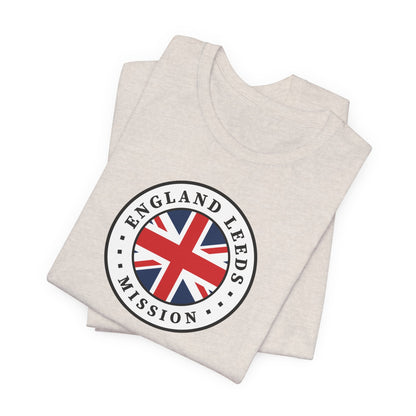 England Leeds Mission Flag Logo (White Border) T-shirt - Latter-Day Saint LDS Missionary Gift - Book of Mormon