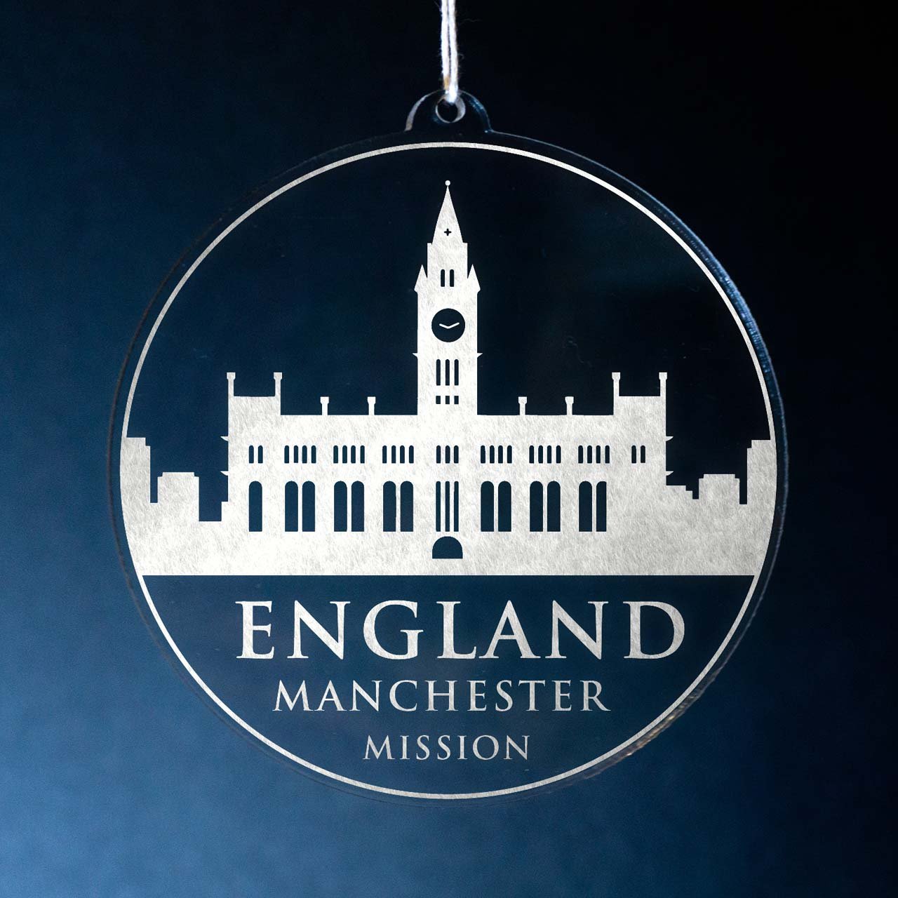 England Manchester Mission Christmas Ornament - Latter-Day Saint LDS Missionary Gift - Book of Mormon