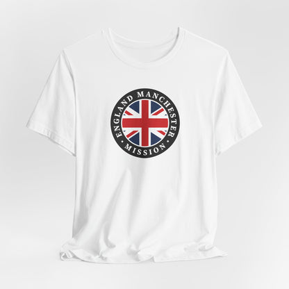 England Manchester Mission Flag Logo (Black Border) T-shirt - Mission Wishlist - LDS Missionary Gift Store