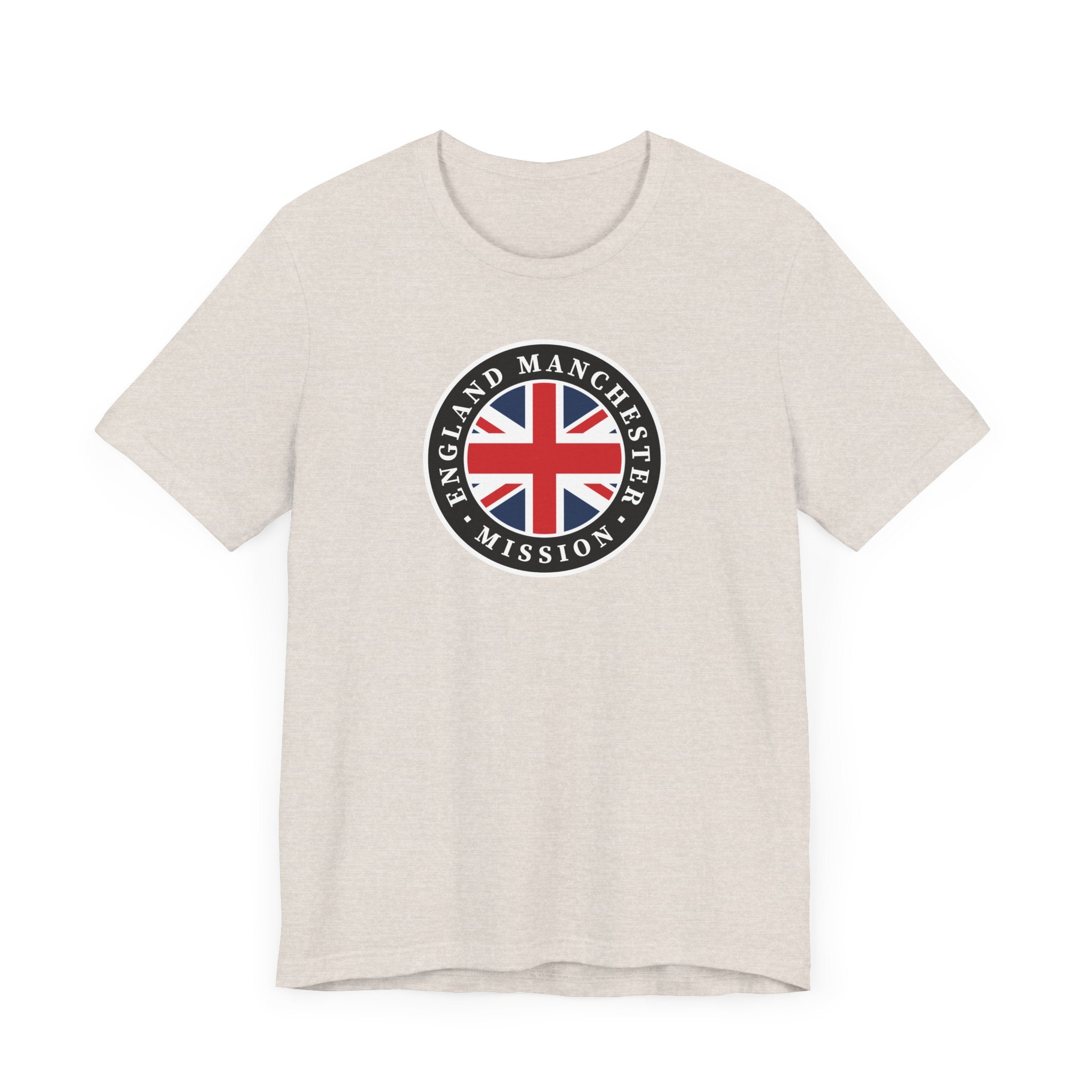 England Manchester Mission Flag Logo (Black Border) T-shirt - Mission Wishlist - LDS Missionary Gift Store
