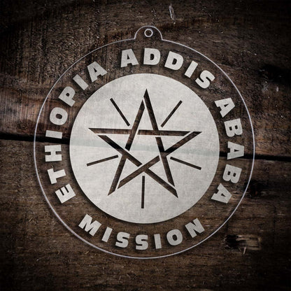 Ethiopia Addis Ababa Mission Christmas Ornament - Latter-Day Saint LDS Missionary Gift - Book of Mormon