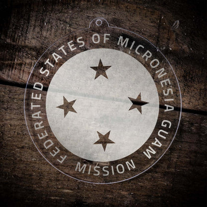 Federated States of Micronesia Guam Mission Christmas Ornament - Latter-Day Saint LDS Missionary Gift - Book of Mormon